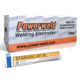 POWERWELD STAINLESS STEEL WELDING ELECTRODE E307-16